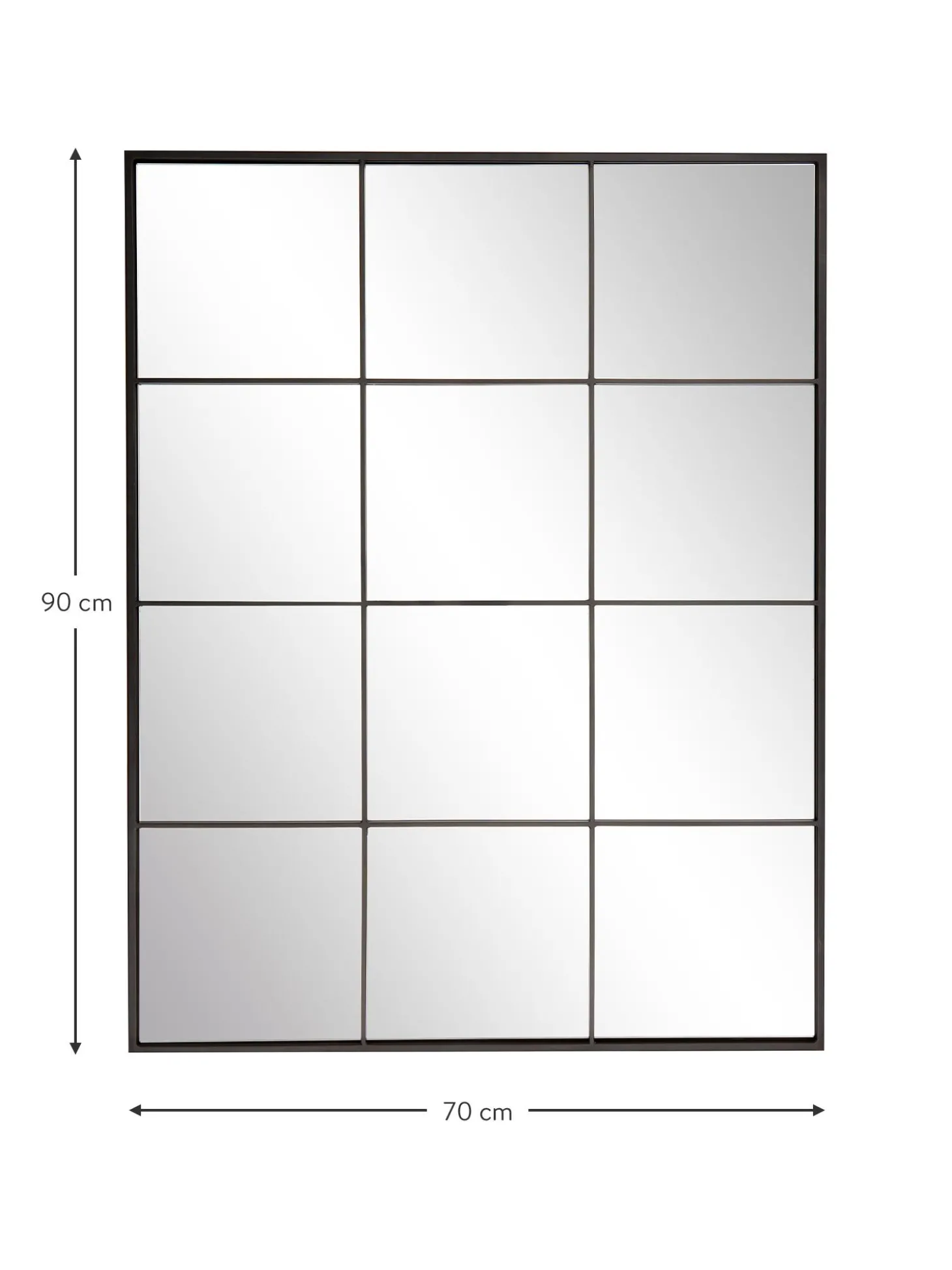 Specchio Angolare Da Parete Look Finestra Clarita