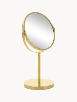 Specchio Cosmetico Rotondo Con Ingrandimento E Base In Metallo Classic