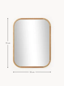 Specchio Da Parete Con Cornice In Legno Di Quercia Levan