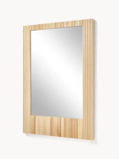 Specchio Da Parete Con Cornice In Legno Di Betulla Millerighe Nele