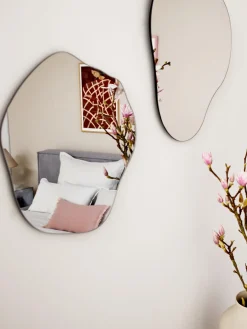 Specchio Da Parete Dalla Forma Organica Senza Cornice Lia
