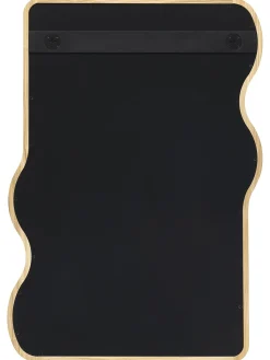 Specchio Da Parete Ondulato In Legno Stream