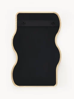 Specchio Da Parete Ondulato In Legno Stream