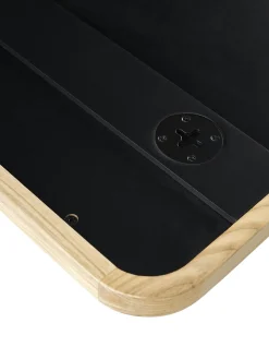 Specchio Da Parete Ondulato In Legno Stream