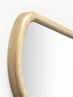 Specchio Da Parete Ondulato In Legno Stream