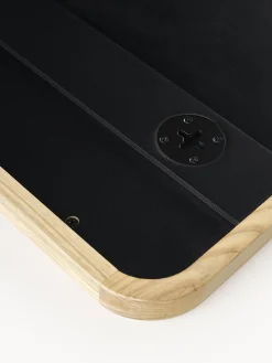 Specchio Da Parete Ondulato In Legno Stream