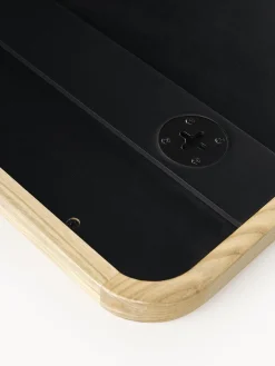 Specchio Da Parete Ondulato In Legno Stream