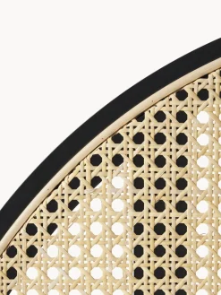 Specchio Da Terra Con Paravento In Rattan Aura