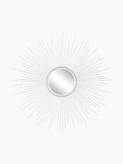 Specchio Decorativo Con Cornice In Metallo Argentato Ella