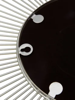 Specchio Decorativo Con Cornice In Metallo Argentato Ella