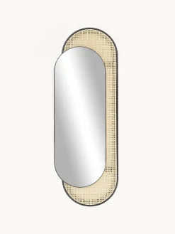 Specchio Ovale Da Parete Con Intreccio Viennese Esma