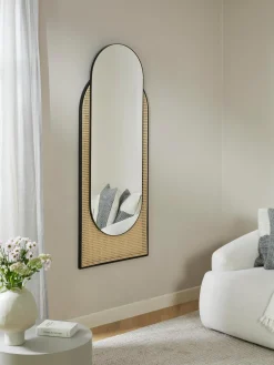 Specchio Ovale Da Parete Con Intreccio Viennese Esma