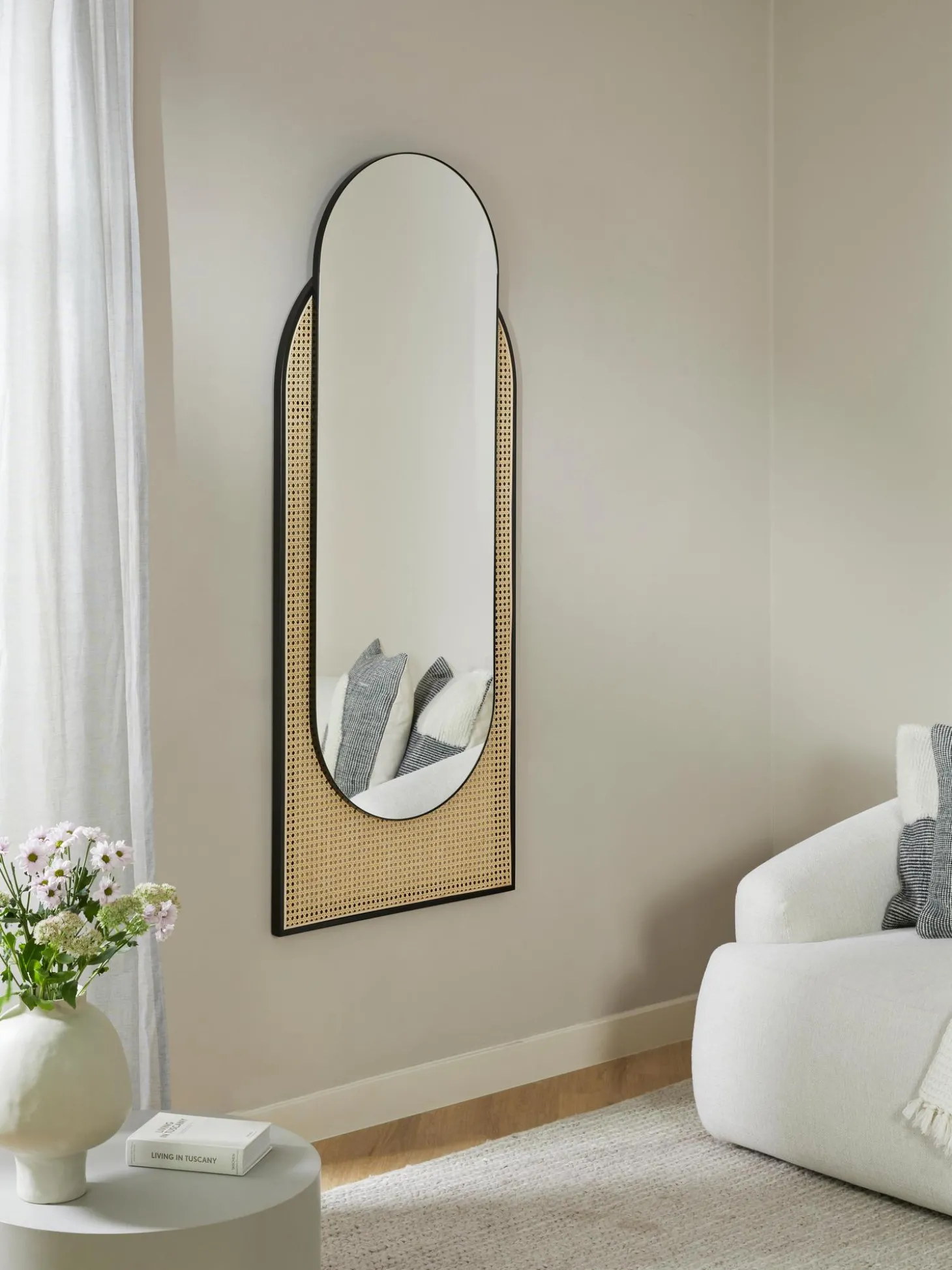 Specchio Ovale Da Parete Con Intreccio Viennese Esma