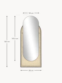 Specchio Ovale Da Parete Con Intreccio Viennese Esma