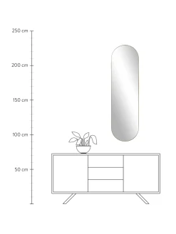 Specchio Ovale Da Parete Lucia