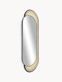 Specchio Ovale Da Parete Con Intreccio Viennese Esma