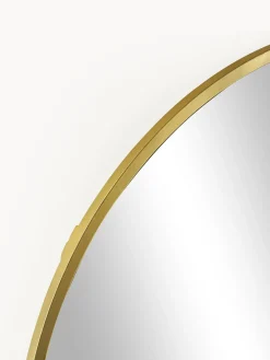 Specchio Ovale Da Parete Con Mensola In Marmo Verena