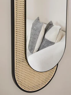 Specchio Ovale Da Parete Con Intreccio Viennese Esma