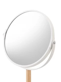 Specchio Per Trucco Rotondo Con Ingrandimento E Ripiani Tosca