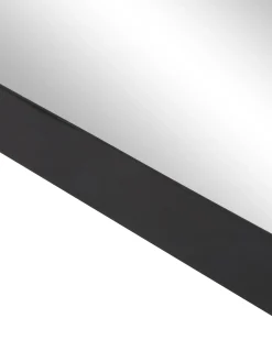 Specchio Quadrato Da Parete Con Cornice In Metallo Nero Ivy