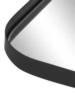 Specchio Quadrato Da Parete Con Cornice In Metallo Nero Ivy