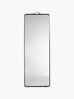 Specchio Rettangolare Da Parete Con Cornice In Alluminio Nero Norm