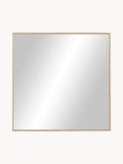 Specchio Rettangolare Da Parete Con Cornice In Legno Di Quercia Marrone Avery