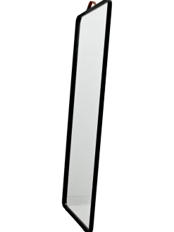 Specchio Rettangolare Da Parete Con Cornice In Alluminio Nero Norm