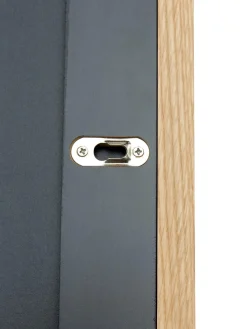 Specchio Rettangolare Da Parete Con Cornice In Legno Di Quercia Marrone Avery