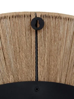 Specchio Rotondo Da Parete Con Cornice In Corda Beige Citra