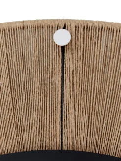 Specchio Rotondo Da Parete Con Cornice In Corda Beige Citra