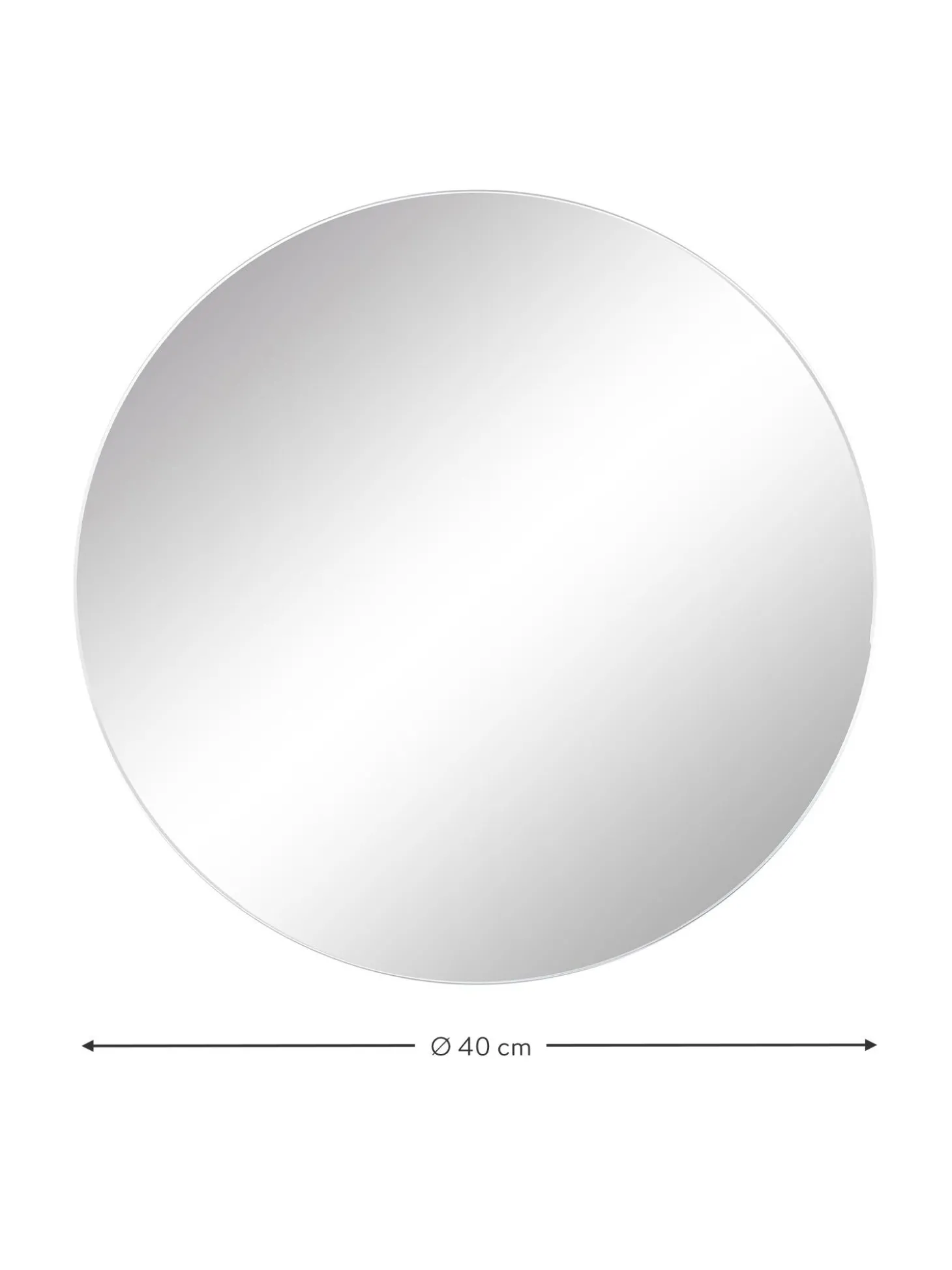 Specchio Rotondo Da Parete Senza Cornice Erin