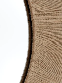Specchio Rotondo Da Parete Con Cornice In Corda Beige Citra