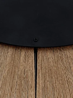 Specchio Rotondo Da Parete Con Cornice In Corda Beige Citra