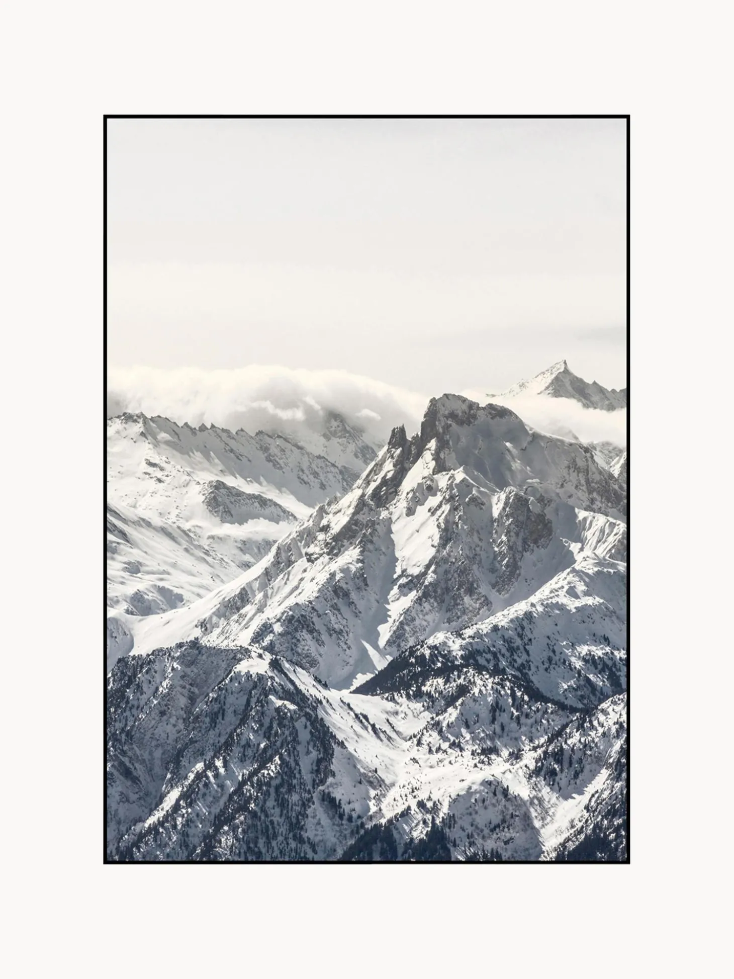 Stampa Digitale Incorniciata White Mountain