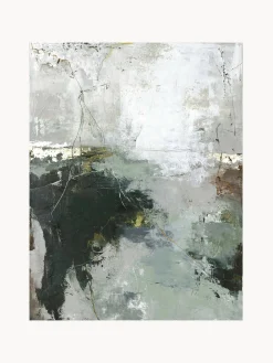 Stampa Su Tela Dipinta A Mano Freja Green Gate