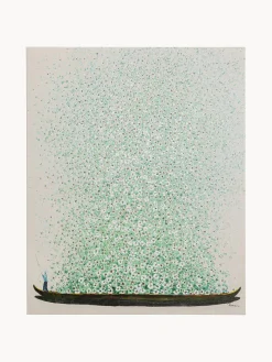 Stampa Su Tela Dipinta A Mano Flower Boat