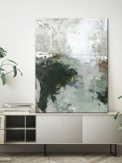 Stampa Su Tela Dipinta A Mano Freja Green Gate