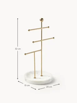 Stand Portagioie Con Base In Marmo Selina