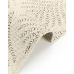 Tappeto In Cotone A Tessitura Piatta Con Bordo Sfrangiato Klara