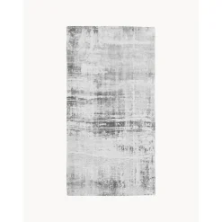 Tappeto In Cotone Argento/Grigio Chiaro Con Tessitura Piatta Louisa