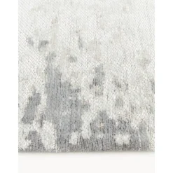 Tappeto In Cotone Argento/Grigio Chiaro Con Tessitura Piatta Louisa