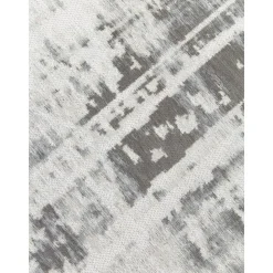 Tappeto In Cotone Argento/Grigio Chiaro Con Tessitura Piatta Louisa