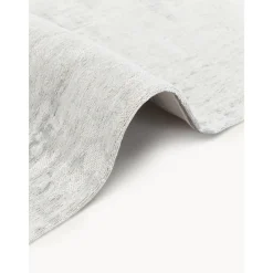 Tappeto In Cotone Argento/Grigio Chiaro Con Tessitura Piatta Louisa