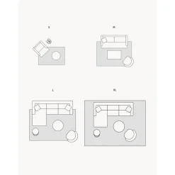 Tappeto In Cotone Argento/Grigio Chiaro Con Tessitura Piatta Louisa