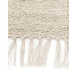 Tappeto In Cotone Fatto A Mano Con Motivo A Rombi E Frange Bina