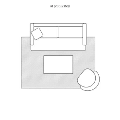 Tappeto In Cotone Sottile Tessuto A Mano Agneta