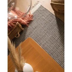 Tappeto In Lana Con Frange Kim