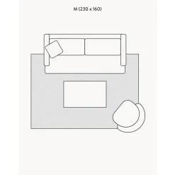 Tappeto In Lana Fatto A Mano Con Motivo Astratto Luke