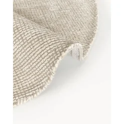 Tappeto Rotondo A Pelo Corto Tessuto A Mano Mansa